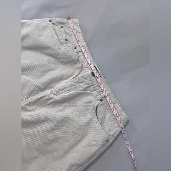 Venezia Jeans Corduroy Skirt Open Front Sz 16 Ivory‎ - Picture 2 of 8